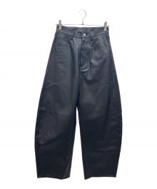 Curensology（カレンソロジー）の古着「レザーパンツ」｜ブラック