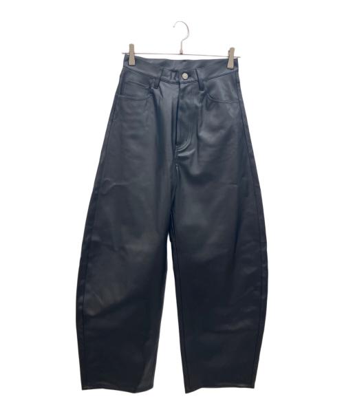 Curensology（カレンソロジー）Curensology (カレンソロジー) レザーパンツ ブラック サイズ:36の古着・服飾アイテム