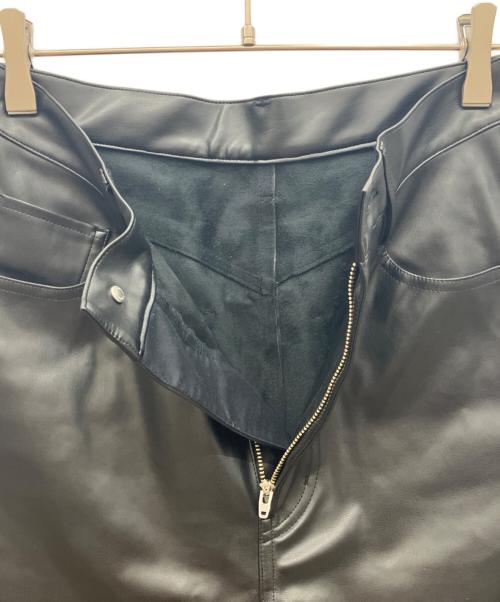 Curensology（カレンソロジー）Curensology (カレンソロジー) レザーパンツ ブラック サイズ:36の古着・服飾アイテム