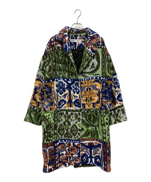 ZARA（ザラ）ZARA (ザラ) ロングコート マルチカラー サイズ:XSの古着・服飾アイテム