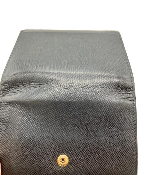 PRADA（プラダ）PRADA (プラダ) サフィアーノ　3つ折り財布 ブラックの古着・服飾アイテム