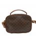 CELINE (セリーヌ) マカダム　カメラバッグ ブラウン：25000円