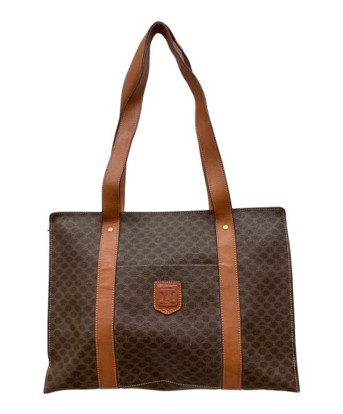 CELINE（セリーヌ）CELINE (セリーヌ) マカダム柄　トートバッグ ブラウンの古着・服飾アイテム