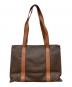 CELINE (セリーヌ) マカダム柄　トートバッグ ブラウン：20000円