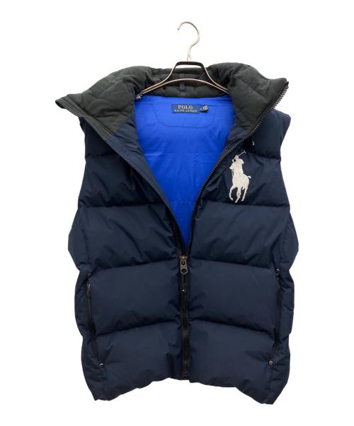POLO RALPH LAUREN（ポロ・ラルフローレン）POLO RALPH LAUREN (ポロ・ラルフローレン) ダウンベスト ネイビー サイズ:Mの古着・服飾アイテム
