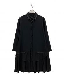 Y's（ワイズ）の古着「長袖ワンピース」｜ブラック
