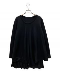中古・古着通販】sacai (サカイ) バックプリーツTシャツ ブラック