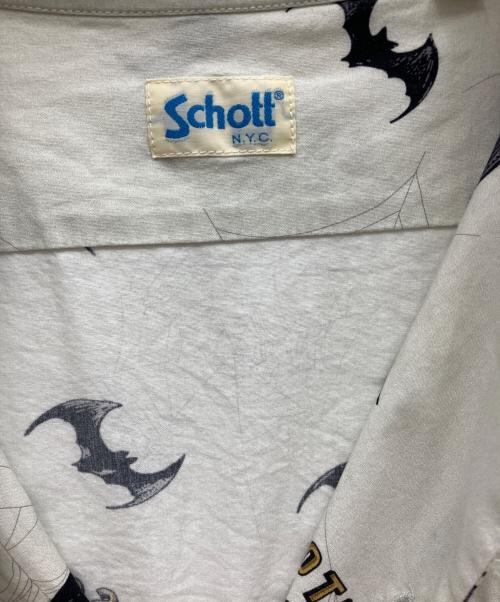 Schott（ショット）Schott (ショット) 半袖シャツ ライトグレー サイズ:Mの古着・服飾アイテム