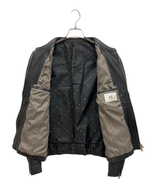 TK TAKEO KIKUCHI（ティーケー タケオキクチ）TK TAKEO KIKUCHI (ティーケー タケオキクチ) シングルライダースジャケット ブラック サイズ:Mの古着・服飾アイテム