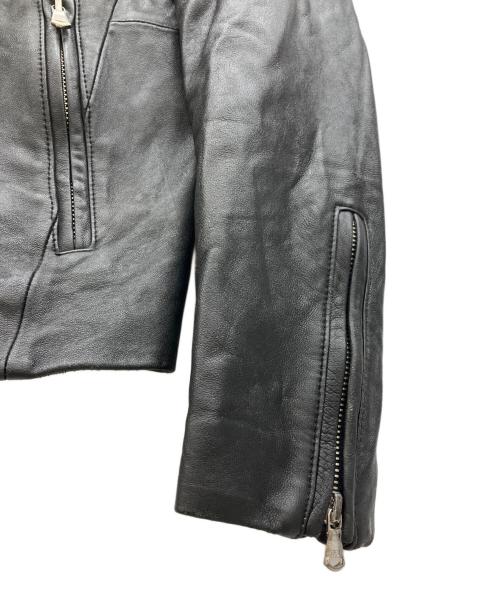 TK TAKEO KIKUCHI（ティーケー タケオキクチ）TK TAKEO KIKUCHI (ティーケー タケオキクチ) シングルライダースジャケット ブラック サイズ:Mの古着・服飾アイテム