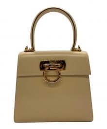 Ferragamo（フェラガモ）の古着「 ガンチーニ金具　2WAYバッグ」｜ベージュ