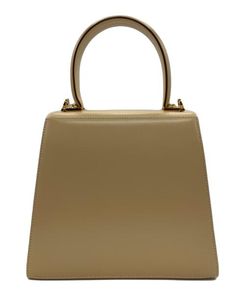 Ferragamo（フェラガモ）Ferragamo (フェラガモ)  ガンチーニ金具　2WAYバッグ ベージュの古着・服飾アイテム