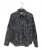 marimekkoマリメッコ）の古着「ヨカポイカ　長袖シャツ」｜ブラック×ホワイト