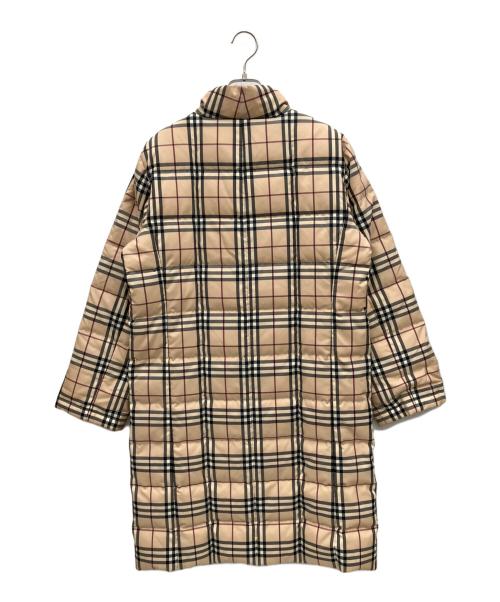 BURBERRY LONDON（バーバリーロンドン）BURBERRY LONDON (バーバリーロンドン) ノバチェック ダウンコート ベージュ サイズ:40の古着・服飾アイテム