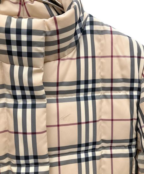 BURBERRY LONDON（バーバリーロンドン）BURBERRY LONDON (バーバリーロンドン) ノバチェック ダウンコート ベージュ サイズ:40の古着・服飾アイテム