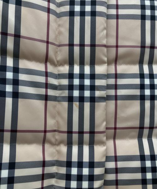 BURBERRY LONDON（バーバリーロンドン）BURBERRY LONDON (バーバリーロンドン) ノバチェック ダウンコート ベージュ サイズ:40の古着・服飾アイテム
