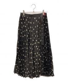 sacai（サカイ）の古着「ドットスカート」｜ブラック