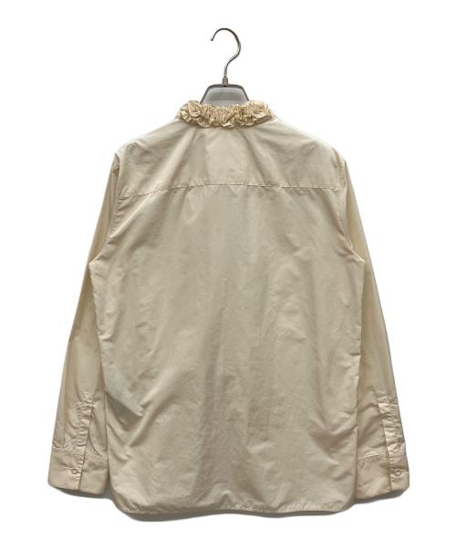 JIL SANDER（ジルサンダー）JIL SANDER (ジルサンダー) トリムブラウス ベージュ サイズ:34の古着・服飾アイテム