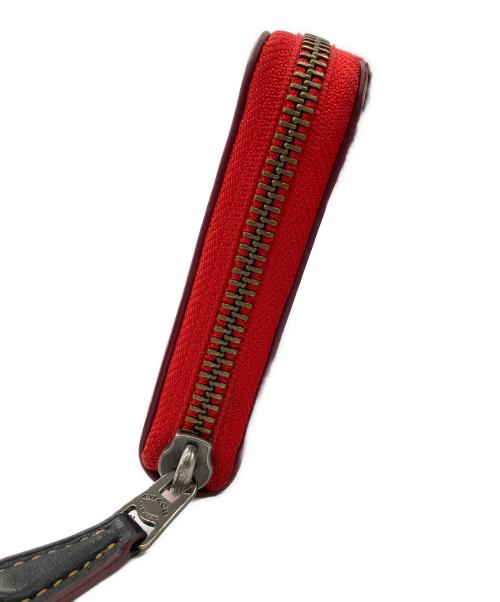 COACH（コーチ）COACH (コーチ) ラウンドファスナー財布 レッドの古着・服飾アイテム