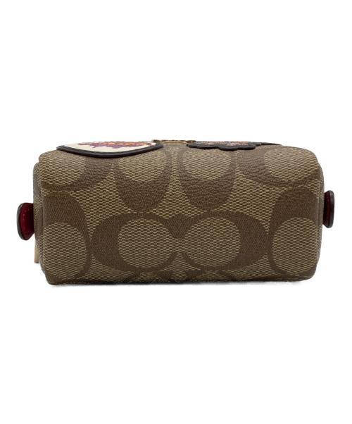 COACH（コーチ）COACH (コーチ) コスメポーチ ブラウンの古着・服飾アイテム