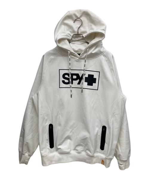SPY（スパイ）SPY (スパイ) プルオーバーパーカー ホワイト サイズ:XLの古着・服飾アイテム