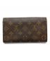 LOUIS VUITTON (ルイ ヴィトン) ポルトフォイユ・サラ ブラウン：10000円
