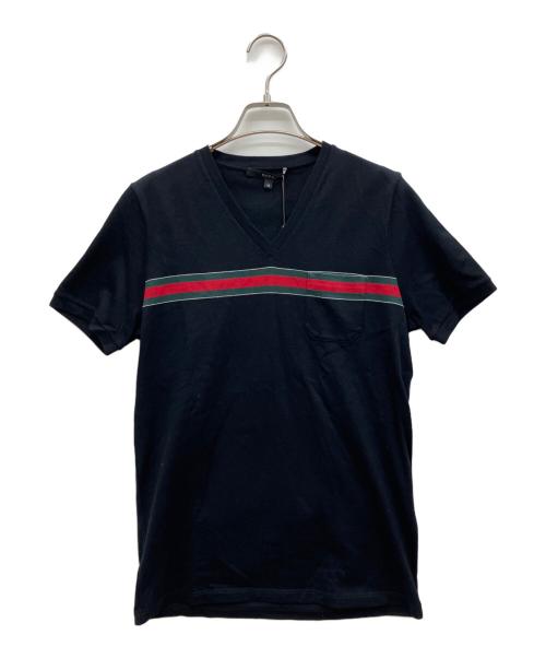 GUCCI（グッチ）GUCCI (グッチ) Vネックニット ブラック サイズ:M 未使用品の古着・服飾アイテム