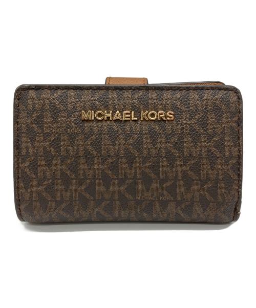 MICHAEL KORS（マイケル・コース）MICHAEL KORS (マイケル・コース) 2つ折り財布 ブラウンの古着・服飾アイテム