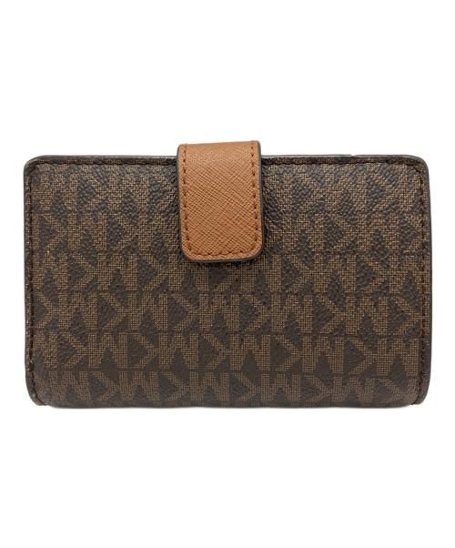MICHAEL KORS（マイケル・コース）MICHAEL KORS (マイケル・コース) 2つ折り財布 ブラウンの古着・服飾アイテム