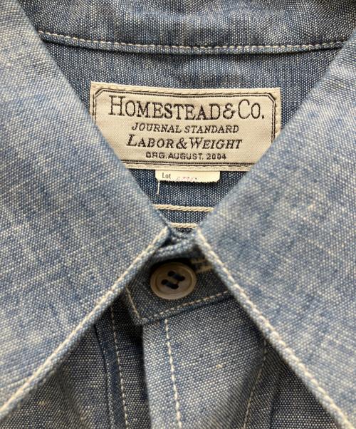 J.S HOMESTEAD（ジャーナルスタンダード ホームステッド）J.S HOMESTEAD (ジャーナルスタンダード ホームステッド) 長袖シャツ ブルー サイズ:M 未使用品の古着・服飾アイテム