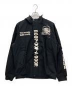 BETTY BOOP×THE BRAVE MANベティー・ブープ×ブレイブマン）の古着「マウンテンパーカー」｜ブラック