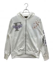 絡繰魂×ドラゴンボールZ（カラクリタマシイ×ドラゴンボールゼット）の古着「ジップパーカー」｜ホワイト