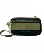 BRIEFINGブリーフィング）の古着「RECTANGLE POUCH」｜ブラック×グリーン