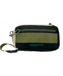 BRIEFING（ブリーフィング）の古着「RECTANGLE POUCH」｜ブラック×グリーン