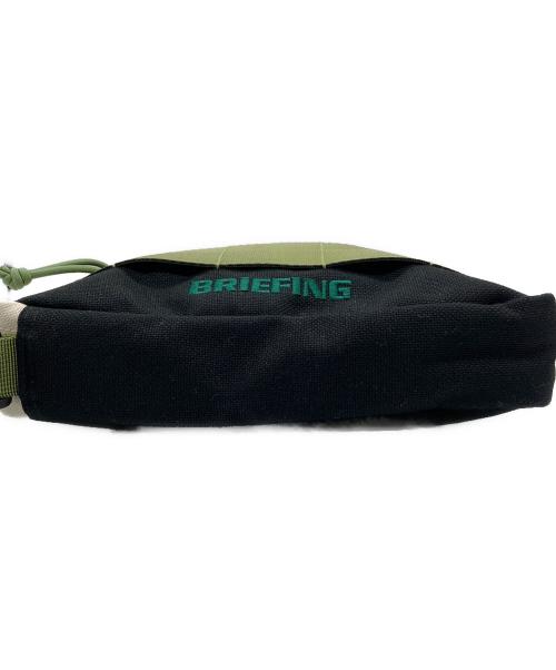 BRIEFING（ブリーフィング）BRIEFING (ブリーフィング) RECTANGLE POUCH ブラック×グリーンの古着・服飾アイテム