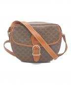 CELINEセリーヌ）の古着「マカダム柄ショルダーバッグ」｜ブラウン