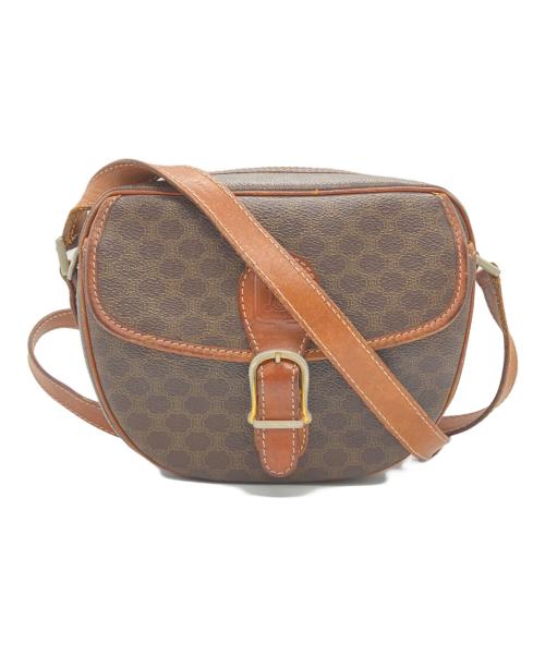 CELINE（セリーヌ）CELINE (セリーヌ) マカダム柄ショルダーバッグ ブラウンの古着・服飾アイテム