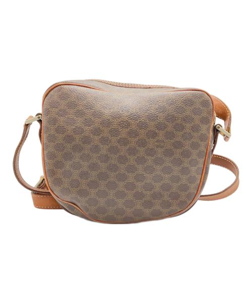 CELINE（セリーヌ）CELINE (セリーヌ) マカダム柄ショルダーバッグ ブラウンの古着・服飾アイテム