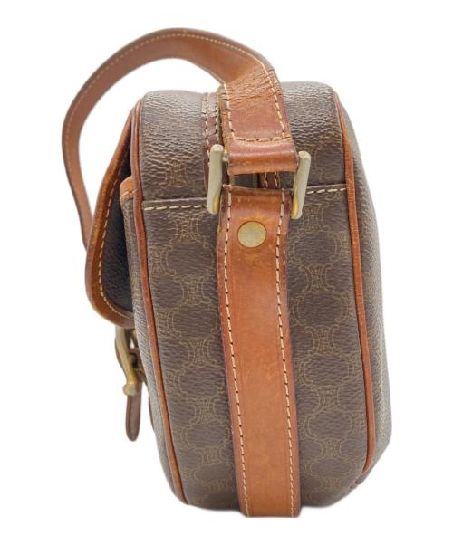 CELINE（セリーヌ）CELINE (セリーヌ) マカダム柄ショルダーバッグ ブラウンの古着・服飾アイテム