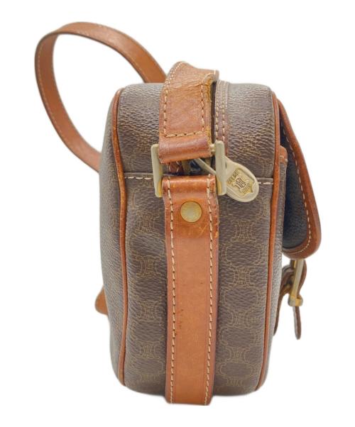 CELINE（セリーヌ）CELINE (セリーヌ) マカダム柄ショルダーバッグ ブラウンの古着・服飾アイテム