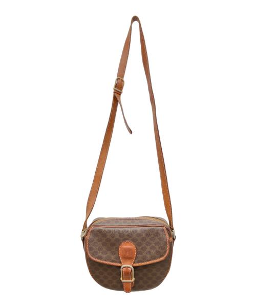 CELINE（セリーヌ）CELINE (セリーヌ) マカダム柄ショルダーバッグ ブラウンの古着・服飾アイテム