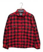 WOOLRICHウールリッチ）の古着「長袖シャツ」｜レッド×ブラック