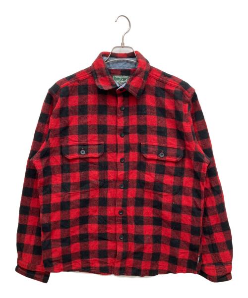 WOOLRICH（ウールリッチ）WOOLRICH (ウールリッチ) 長袖シャツ レッド×ブラック サイズ:Mの古着・服飾アイテム