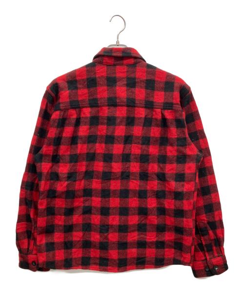 WOOLRICH（ウールリッチ）WOOLRICH (ウールリッチ) 長袖シャツ レッド×ブラック サイズ:Mの古着・服飾アイテム
