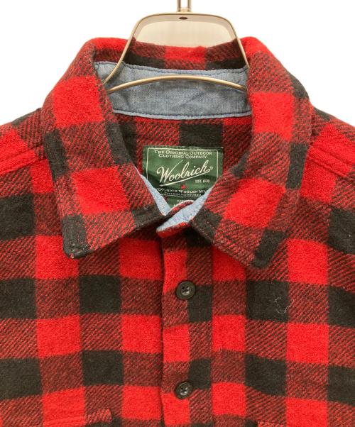 WOOLRICH（ウールリッチ）WOOLRICH (ウールリッチ) 長袖シャツ レッド×ブラック サイズ:Mの古着・服飾アイテム