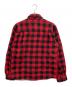 WOOLRICH (ウールリッチ) 長袖シャツ レッド×ブラック サイズ:M：5000円