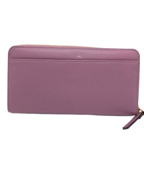 Kate Spade（ケイトスペード）Kate Spade (ケイトスペード) ラウンドファスナー財布 パープルの古着・服飾アイテム