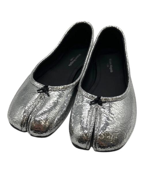 Maison Margiela（メゾンマルジェラ）Maison Margiela (メゾンマルジェラ) タビバレエシューズ シルバー サイズ:23.5の古着・服飾アイテム