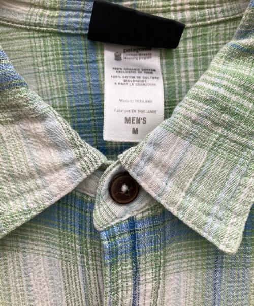 Patagonia（パタゴニア）Patagonia (パタゴニア) 半袖シャツ グリーン サイズ:Mの古着・服飾アイテム
