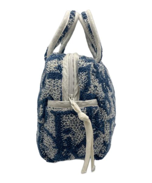 Dior（ディオール）Dior (ディオール) ミニハンドバッグ ブルー×ホワイトの古着・服飾アイテム